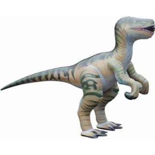 Kunststof multikleur Opblaasbare Levensechte Velociraptor 130 Cm 8718758951810