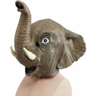 👉 Olifant masker rubber grijs Olifanten Voor Volwassenen 8718758745297