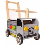 👉 Duwwagen hout grijs I'm Toy Loop/duwwagen Constructie 8850714874716