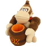 👉 Knuffel pluche multikleur Super Mario Bros Donkey Kong Barrel - 20 Cm 819996013518