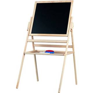 👉 Schoolbord hout bruin En Whiteboard 8711252368474