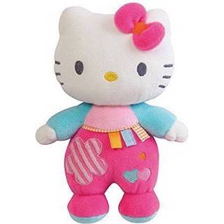 👉 Knuffel roze pluche meisjes Jemini Hello Kitty Rammelaar 21cm 3298060228114