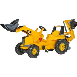 👉 Traptractor geel kunststof Rolly Toys Rollyjunior Cat 4006485813001