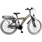 👉 Groen staal jongens Bike Fun Camouflage 20 Inch 33 Cm 3v V-brake Leger 8718807926035