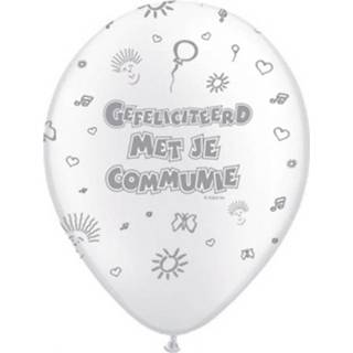 👉 Ballon wit 40 Communie Ballonnen 30 Cm 8718758587767
