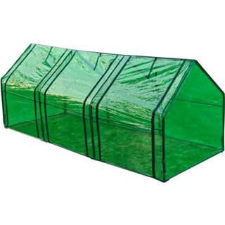 Tuinkas PVC groen 3-deurs 8718475837534