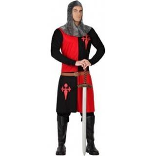 👉 Ridder zwart rood polyester XL multikleur mannen Verkleed Kostuum Zwart/rood Voor Heren 8719538826106