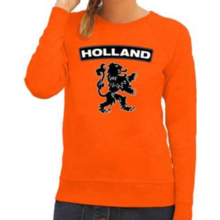 👉 Oranje Holland Zwarte Leeuw Sweater / Trui Dames - Oranje Koningsdag/ Supporter Kleding 2xl