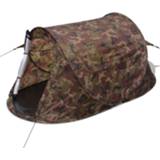👉 Popup tent stof zilverkleurig Vidaxl Pop-up 2-persoons Camouflage 8718475960935