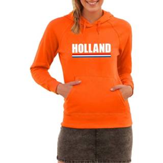 👉 Hoodie oranje synthetisch l vrouwen Holland Supporter / Hooded Sweater Dames - Fan/ Kleding (40) 8719538894631