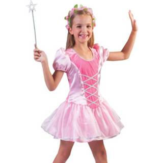👉 Jurk roze synthetisch meisjes kinderen Prinsessen Verkleed Jurkje Voor - Carnavalskleding 116 (6 Jaar) 8719538840294