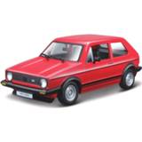 👉 Modelauto metaal rood Volkswagen Golf Mk1 1979 1:24 - Speelgoed Auto Schaalmodel 8719538402065