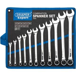 👉 Zilver staal Draper Tools Expert Combinatiesleutel Set 11-dlg 29546 5010559295463