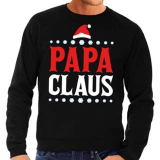 👉 Sweater zwart katoen l mannen Foute Kersttrui / Voor Heren - Papa Claus (52) 8719538797840