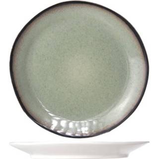 👉 Dinerbord donkergroen aardewerk groen Cosy & Trendy Fez Green - Ø 28 Cm Set-4 5414841948325