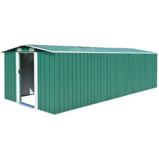 Bruin metaal staal Vidaxl Tuinschuur 257x597x178 Cm 8718475622147