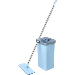👉 Blauw Benson - Clean Flat Mop Eenvoudig Schoonmaken 8717729119976