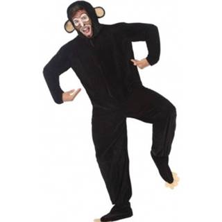 👉 Verkleedkostuum polyester bruin Verkleed Kostuum - Chimpansee/apen Pak Voor Volwassenen Carnavalskleding Voordelig Geprijsd M/l 8719538832671