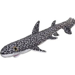 👉 Knuffel pluche polyester XL grijs kinderen Gevlekte Luipaardhaai 110 Cm - Luipaardhaaien Zeedieren Knuffels Speelgoed Voor 8720147040746