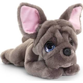 👉 Hondenknuffel grijs pluche polyester kinderen Keel Toys Franse Bulldog Honden Knuffel 32 Cm - Knuffeldieren Speelgoed Voor Kind 8719538978416