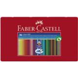 👉 Kleurpotlood metalen multikleur Faber-castell Grip Etui A 36 Stuks 4005401124351