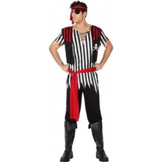 👉 Polyester XL multikleur mannen Piraat Jack Verkleed Pak/kostuum Voor Heren 8719538829732