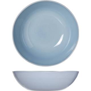 👉 Diepe bord blauw aardewerk Cosy & Trendy Sublim Diep - Ø 18 X 5 Cm Blue Set-4 5411159665890