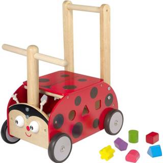 👉 Duwwagen rood hout I'm Toy Loop- En Lieveheersbeestje Junior 45 Cm 8850714879506