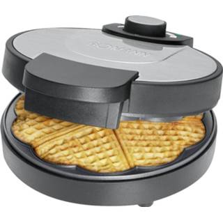 👉 Zwart zilverkleurig Clatronic Wafelmaker Wa 3492 4006160616811