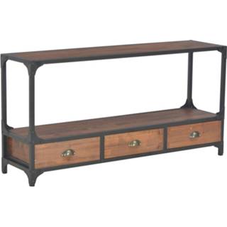 Grenenhout hout bruin Vidaxl Tv-meubel Met 3 Lades 120x30x60 Cm Massief 8718475727804