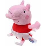 👉 Knuffel roze rood pluche Nickelodeon Peppa Pig Danseres Roze/rood 17 Cm 8718807881051