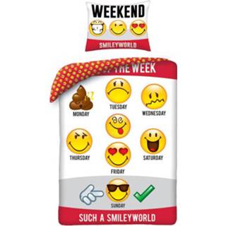 👉 Dekbedovertrek katoen multikleur Smiley Days Of The Week - 5902729040877