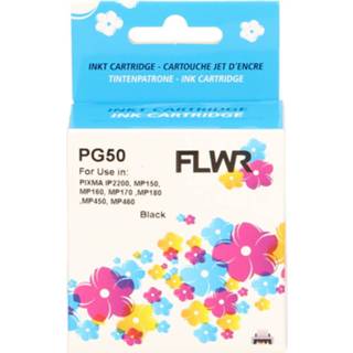 👉 Zwart Flwr Canon Pg-50 Hoge Capaciteit Cartridge 8719551000910