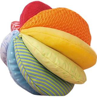 👉 Stoffen polyester multikleur Haba Bal Regenboog 15 Cm 4010168036724