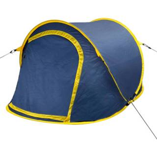 👉 Popup tent marineblauw geel Pop-up 2 Personen / 8718475902683