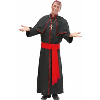 👉 Zwart synthetisch mannen Bisschoppen kostuum voor heren