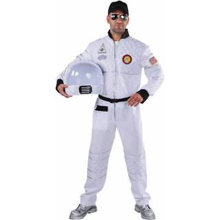 👉 Verkleedkostuum polyester wit mannen Astronaut Verkleed Kostuum Voor Heren - Carnavalskleding Outfit Ruimte/space Thema 56-58 (L) 8718758786412