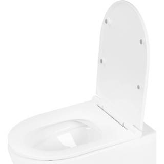 👉 Toiletbril wit glans Wandtoilet Differnz Met PK Uitgang Rimless Inclusief 8712793562635