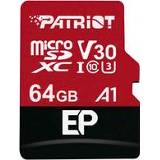 👉 Patriot microSD 64GB EP Series V30 A1 +AD PAT geheugenkaart UHS-I U3, Class 10, V30, A1, incl. SD-Adapter