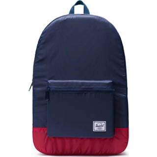 👉 Daypack blauw rood Herschel Supply Co. Packable - Opvouwbare Rugzak Navy/Red 828432245680