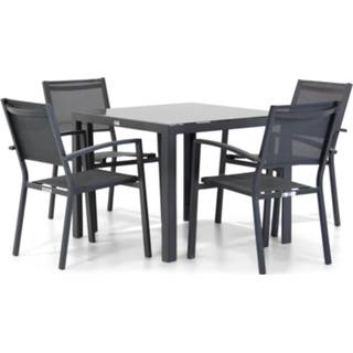 Tuinset aluminium transparant Lifestyle Amarilla/Mondello 90 cm dining 5-delig 7423614138144