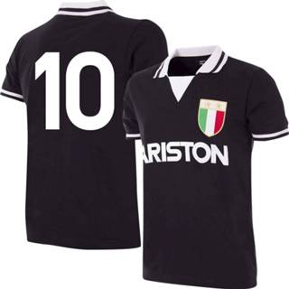 👉 Retroshirt zwart unisex XL nederland voetbalshirts volwassen juventus Retro Shirt Uit 1986-1987 + Nummer 10 - 5059067629988