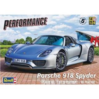 👉 Zilver Revell Modelbouwset Porsche 918 Spyder 1:24 129-delig 4009803070261