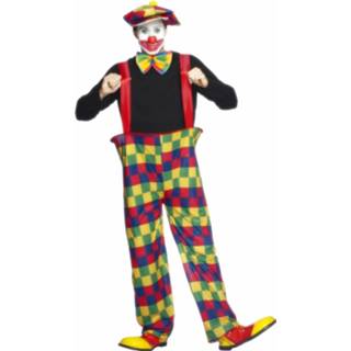 👉 Synthetisch l multikleur Clowns Kostuum Voor Volwassenen 8718758155799