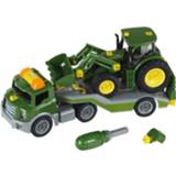 👉 Kunststof multikleur Transporter Met John Deere Tractor 4009847039088