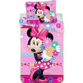👉 Dekbedovertrek roze katoen Disney Flowers - Eenpersoons 140 X 200 Cm 8592753010952