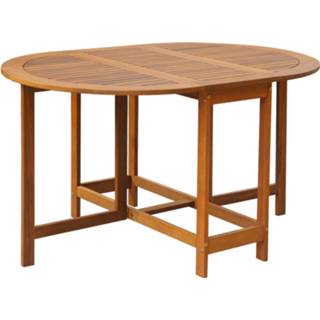 👉 Terrastafel acaciahout hout bruin Vidaxl Tuintafel 130x90x72 Cm Massief 8718475502647