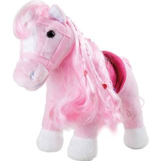 👉 Knuffel roze dons small Foot Pony Rosa 38 X 17 30 Cm 4020972102829