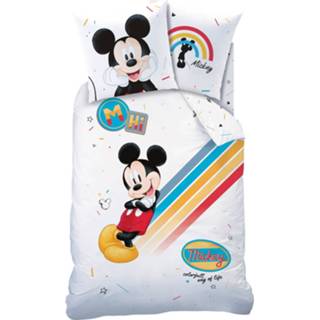 👉 Dekbedovertrek katoen multikleur Disney Mickey Mouse Colourful - Eenpersoons 140 X 200 Cm Multi 3272760468063