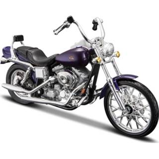 👉 Schaalmodel metaal Modelmotor Harley Davidson Dyna Wide Glide 1:18 - Speelgoed Motor 8720147452143